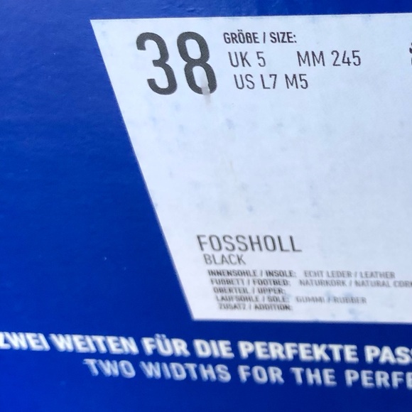 NIB Birkenstock Fossholl Black Suede/ Leather Shearling Lined Zip Boots 38 (7-8) - Picture 6 of 6